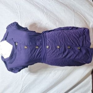 Purple collered summer dress